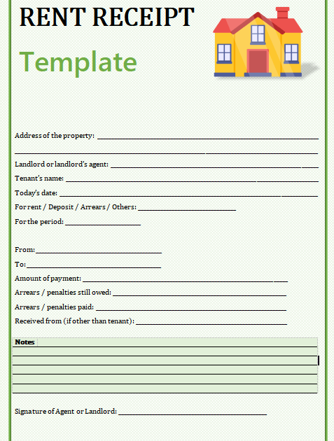 PDF Landlord Rent Receipt Template: A Simple Guide for Rental Records