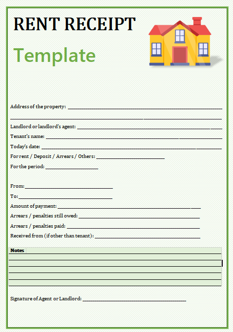 PDF Landlord Rent Receipt Template: A Simple Guide for Rental Records