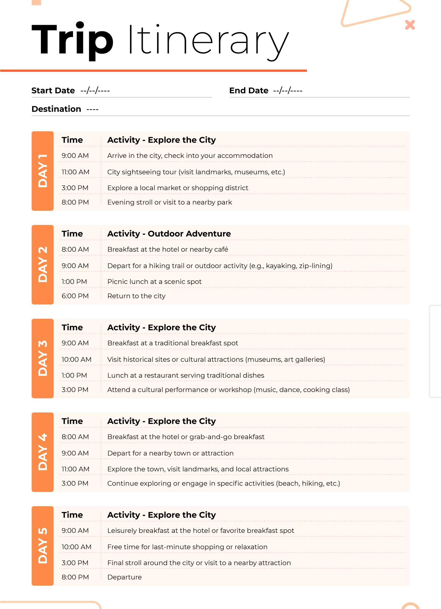 Travel Itinerary Template Google Sheets: A Simple Way to Plan Trips Better