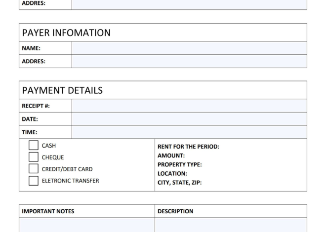 Free Rent Receipt Template: A Simple Guide for Landlords and Tenants