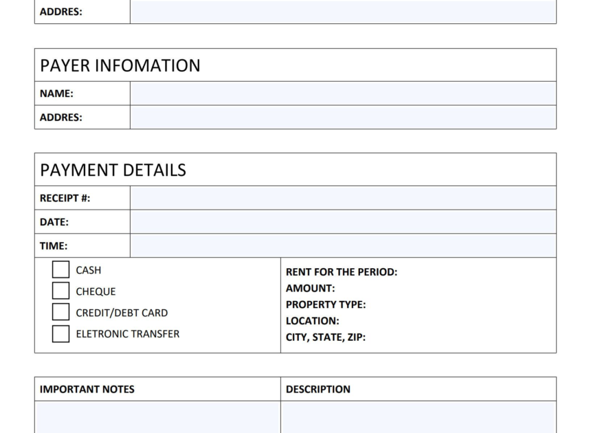 Free Rent Receipt Template: A Simple Guide for Landlords and Tenants