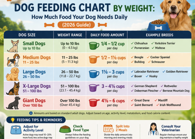 Dog Feeding Chart by Age and Weight: A Simple Guide for Healthy Portions