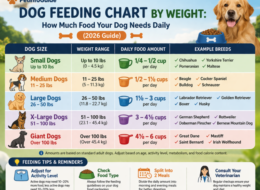 Dog Feeding Chart by Age and Weight: A Simple Guide for Healthy Portions