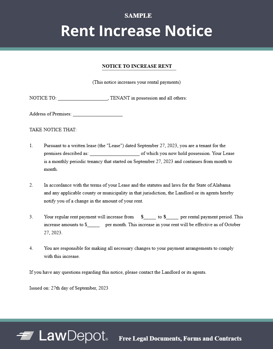 Rent Increase Letter Template: A Simple Guide for Landlords